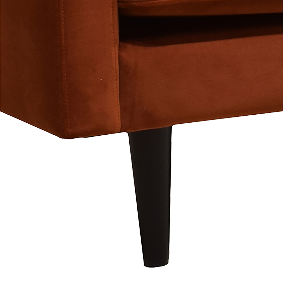 Sof&aacute; CANDICE terracota de veludo 194cm