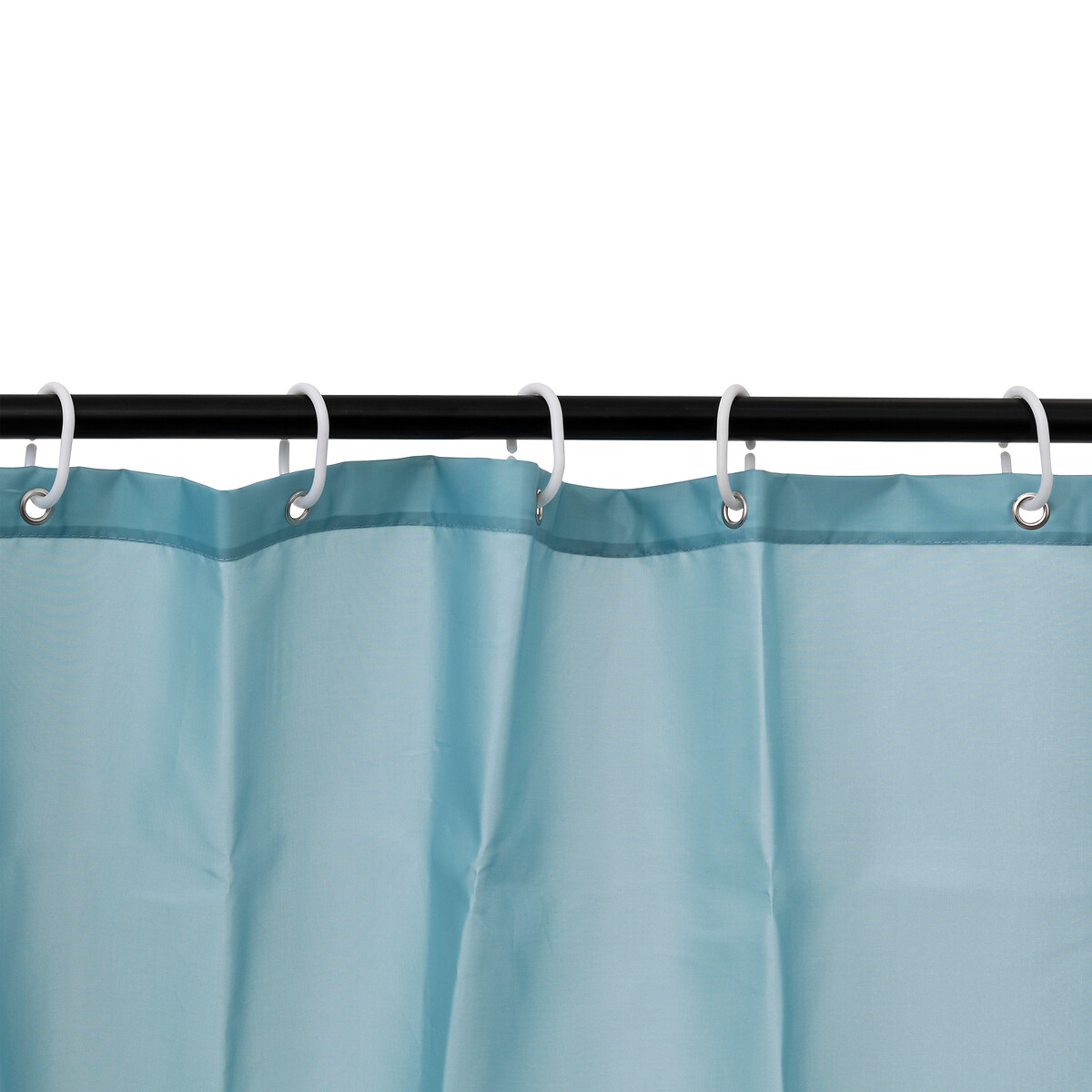 Cortina de banho azul claro