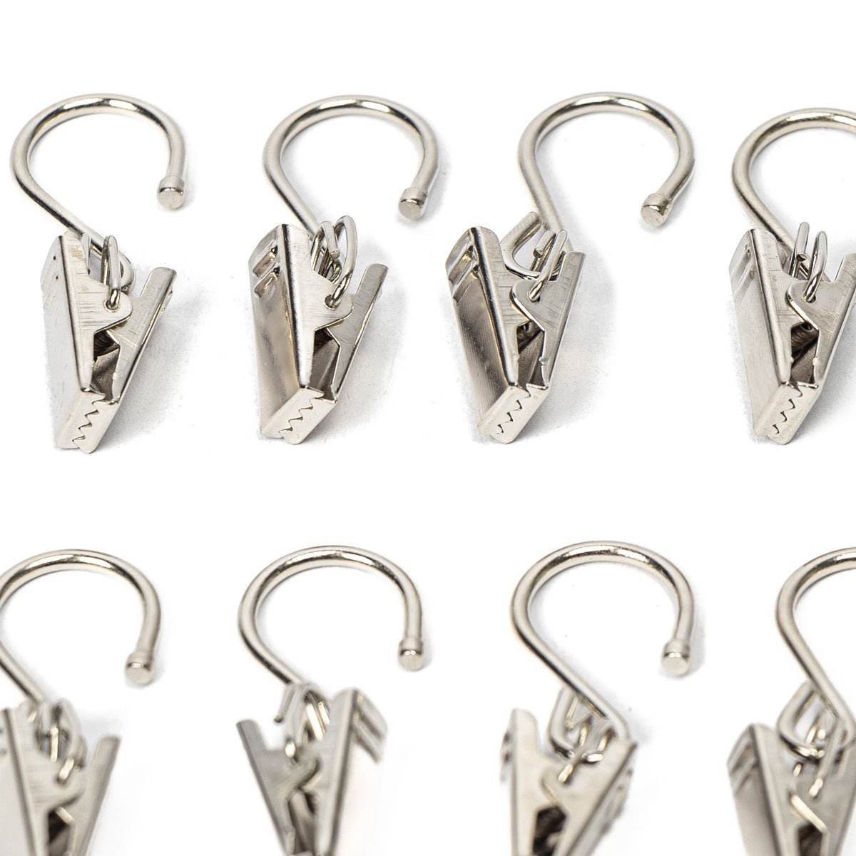 Conjunto de 8 molas prateadas para argolas