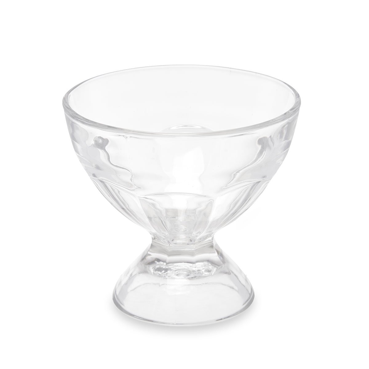 Ta&ccedil;a gelado com p&eacute; em vidro