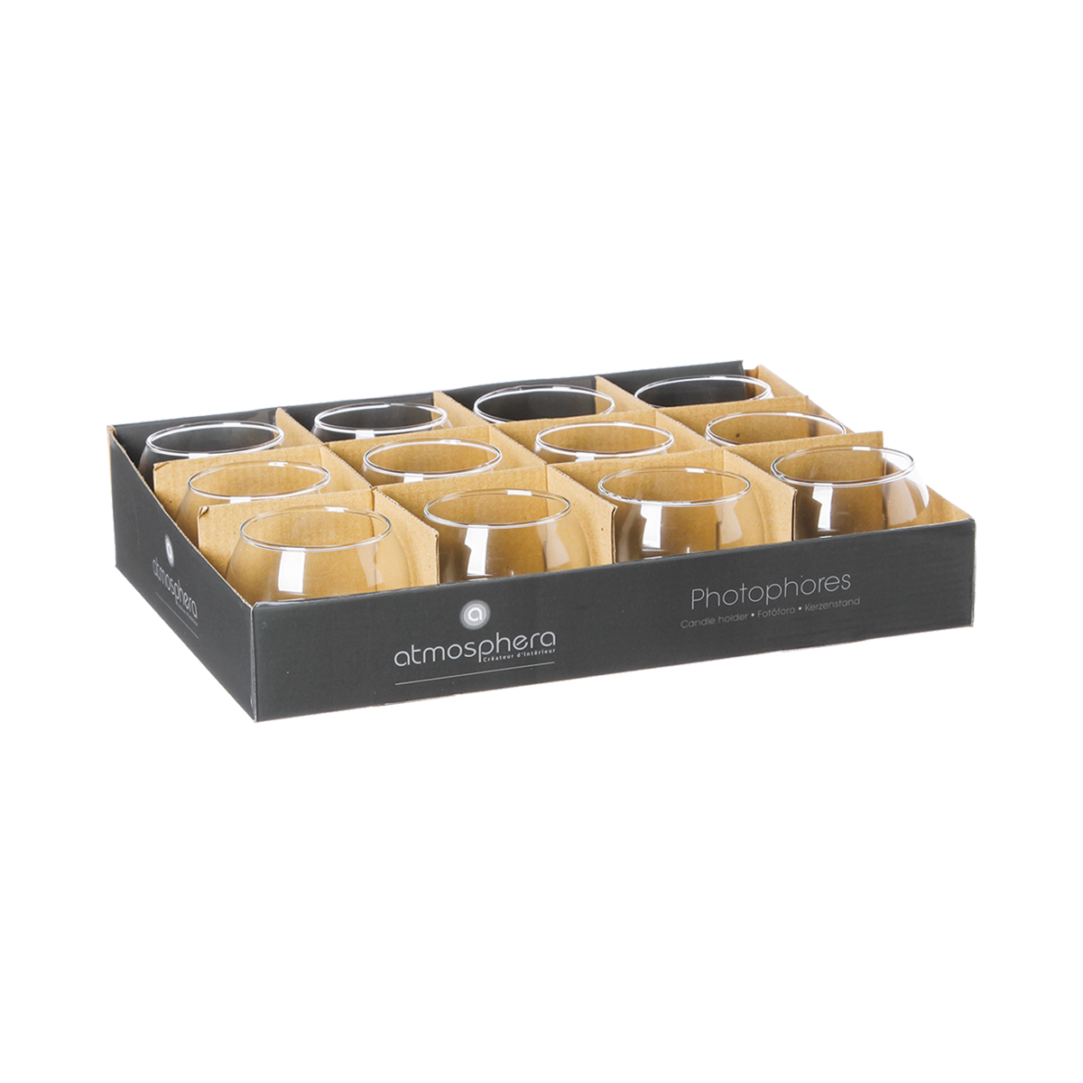 Casti&ccedil;al em vidro redondo