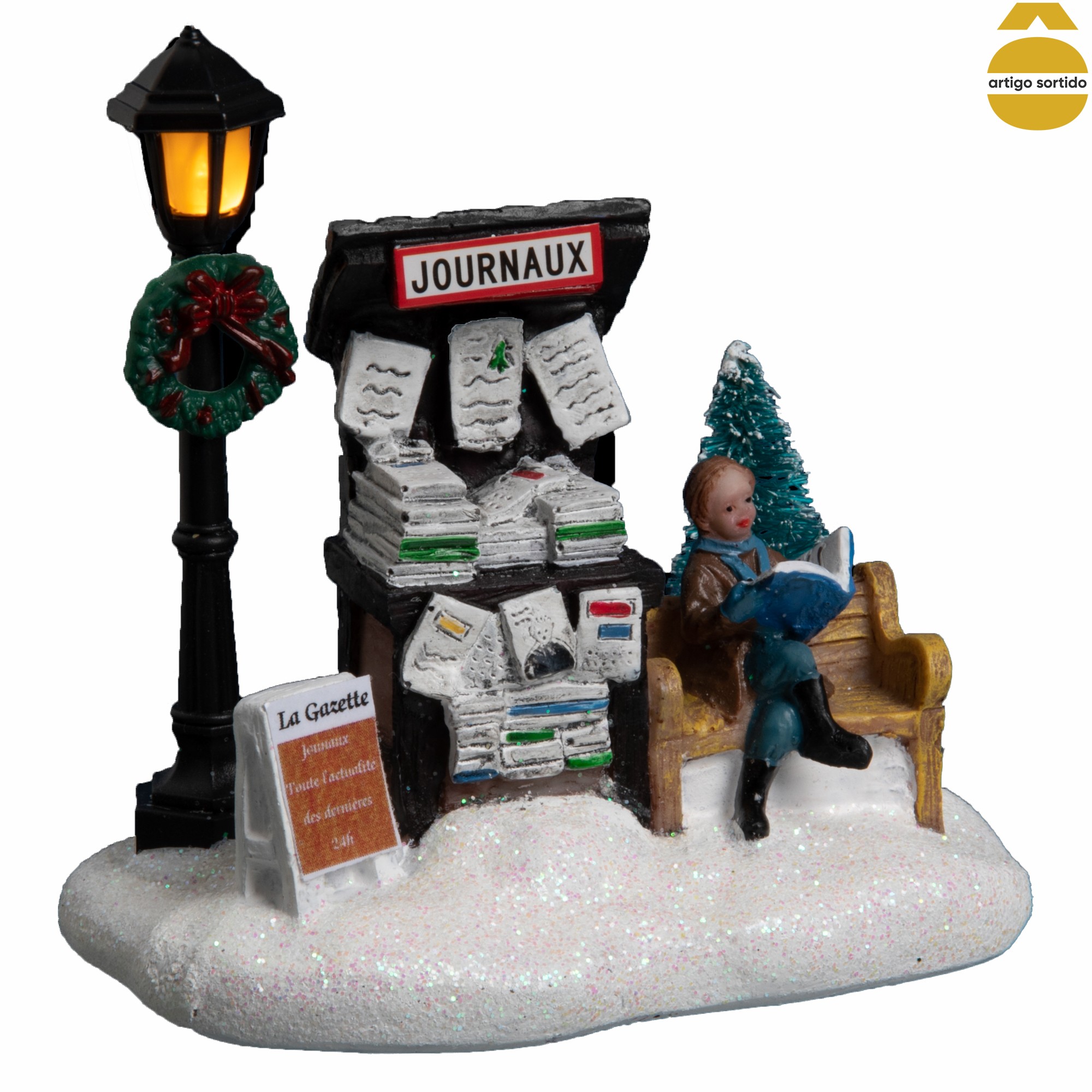 Mini cenário natalício luminoso