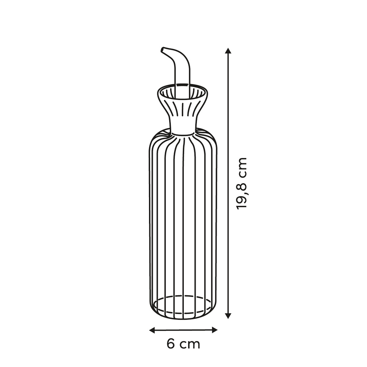 Galheteiro HARMONY em vidro 0,25l