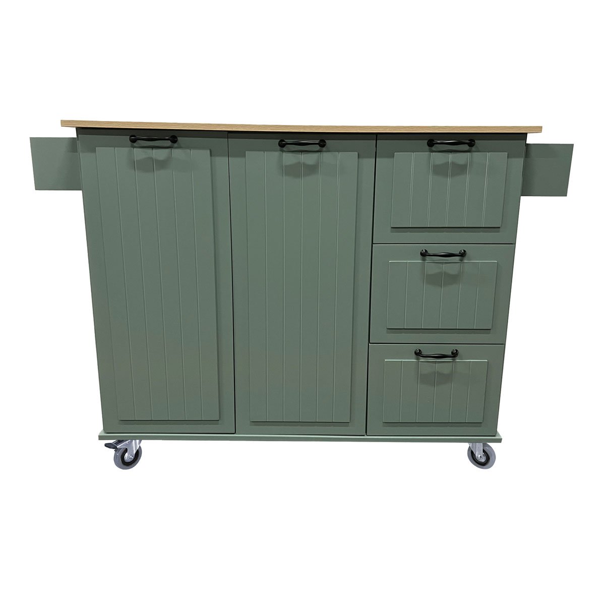 Ilha de cozinha DOMUS verde extens&iacute;vel