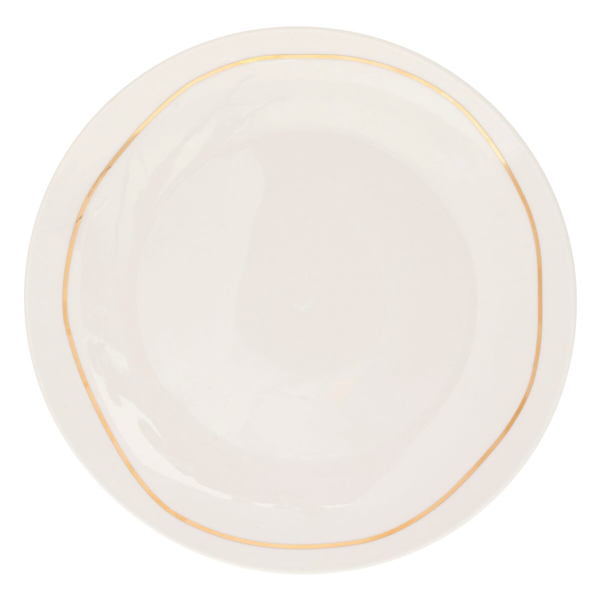 Prato raso SELENA branco em porcelana 26cm