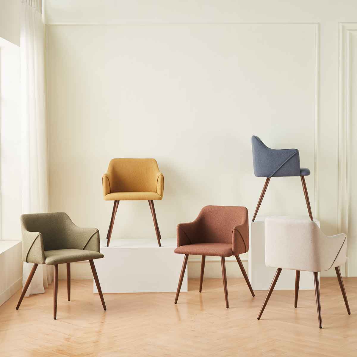 Cadeirão ALDRIDGE em tecido azul