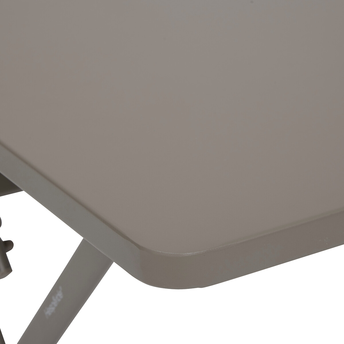 Mesa retangular dobr&aacute;vel GREENSBORO caf&eacute; em a&ccedil;o