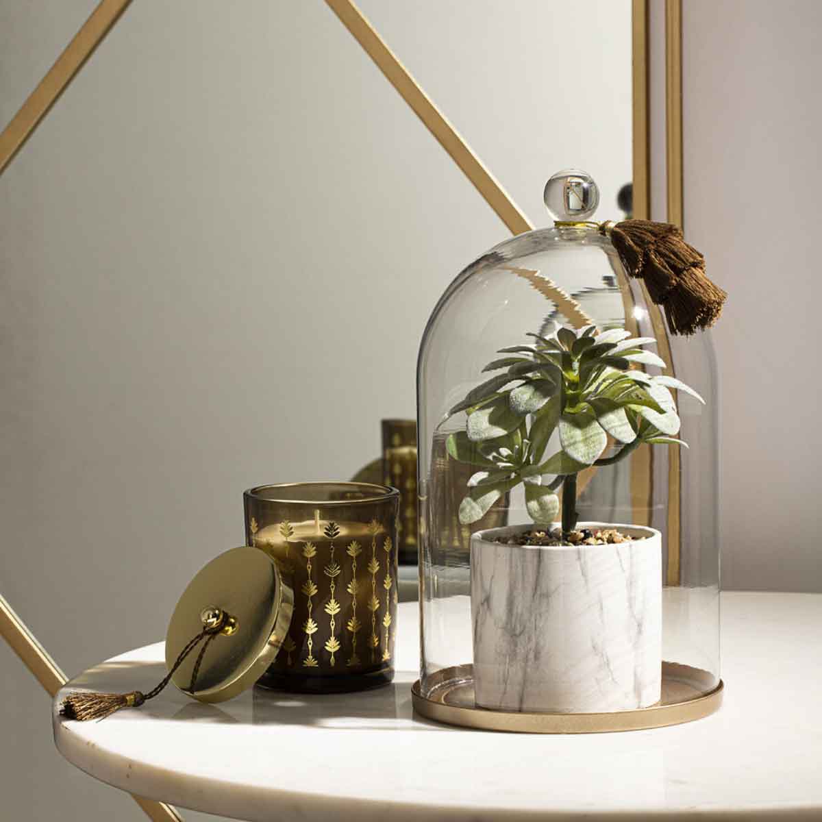 Planta artificial com camp&acirc;nula 25cm