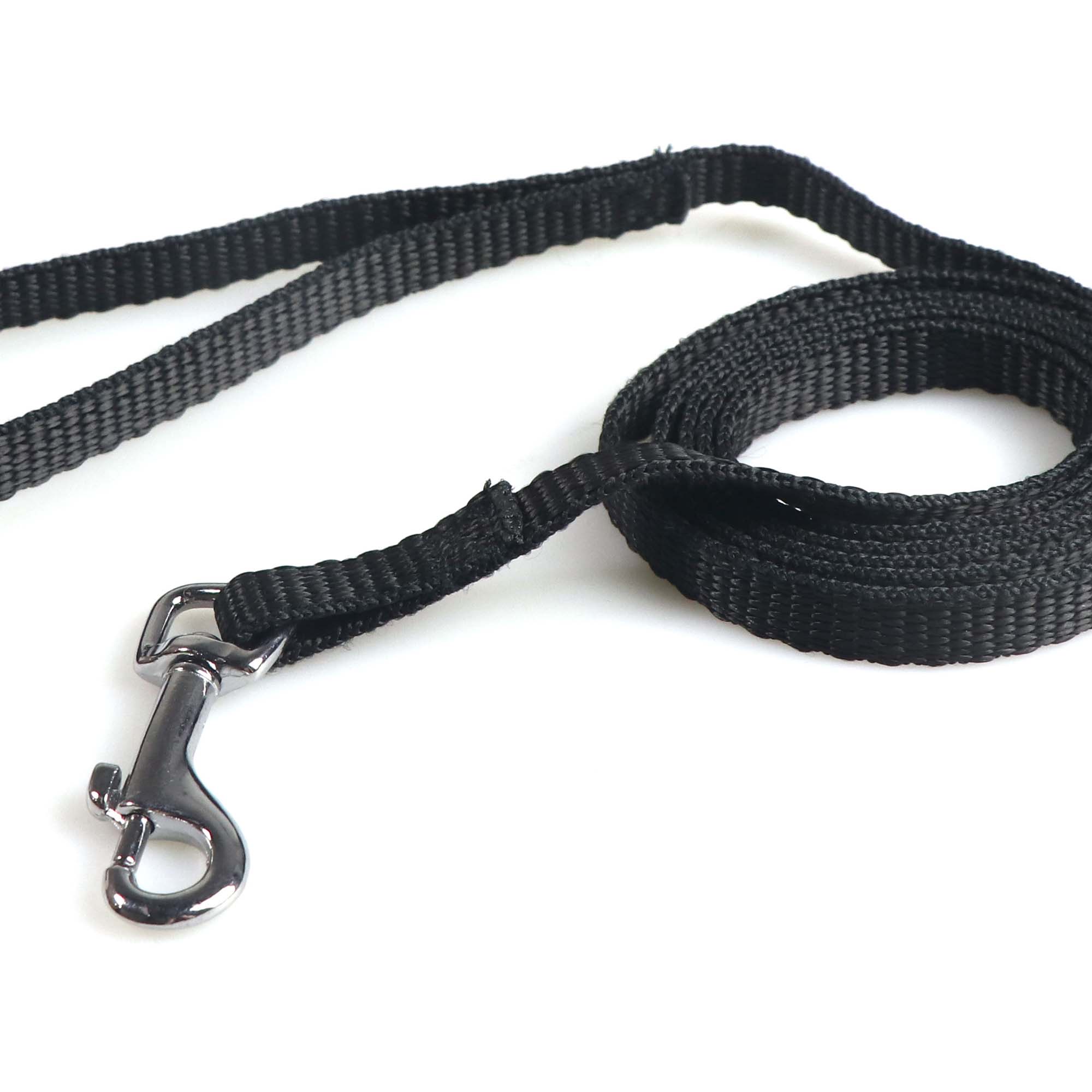 Trela em nylon 1x120cm EASY preto,  Trela em nylon 1x120cm EASY preto