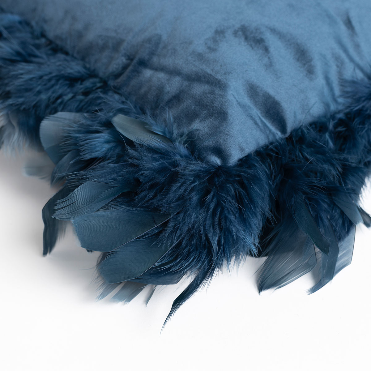 Almofada azul em veludo 40x40cm