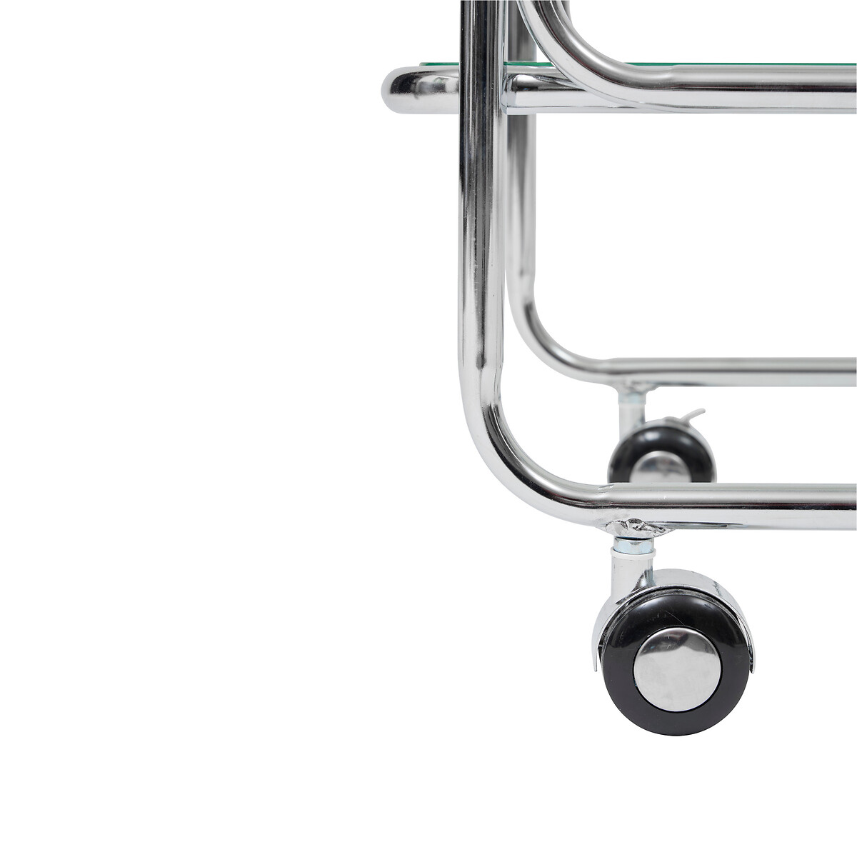 Carrinho de apoio HORNELL prateado em metal