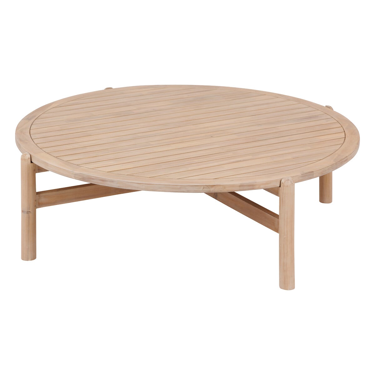 Mesa baixa DEONA em madeira ac&aacute;cia 120cm