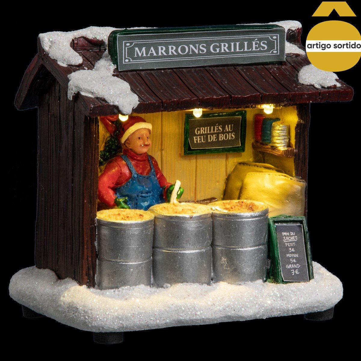 Balcão mercado para aldeia com led