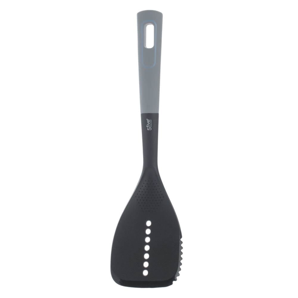 Conjunto 5 utens&iacute;lios preto com suporte