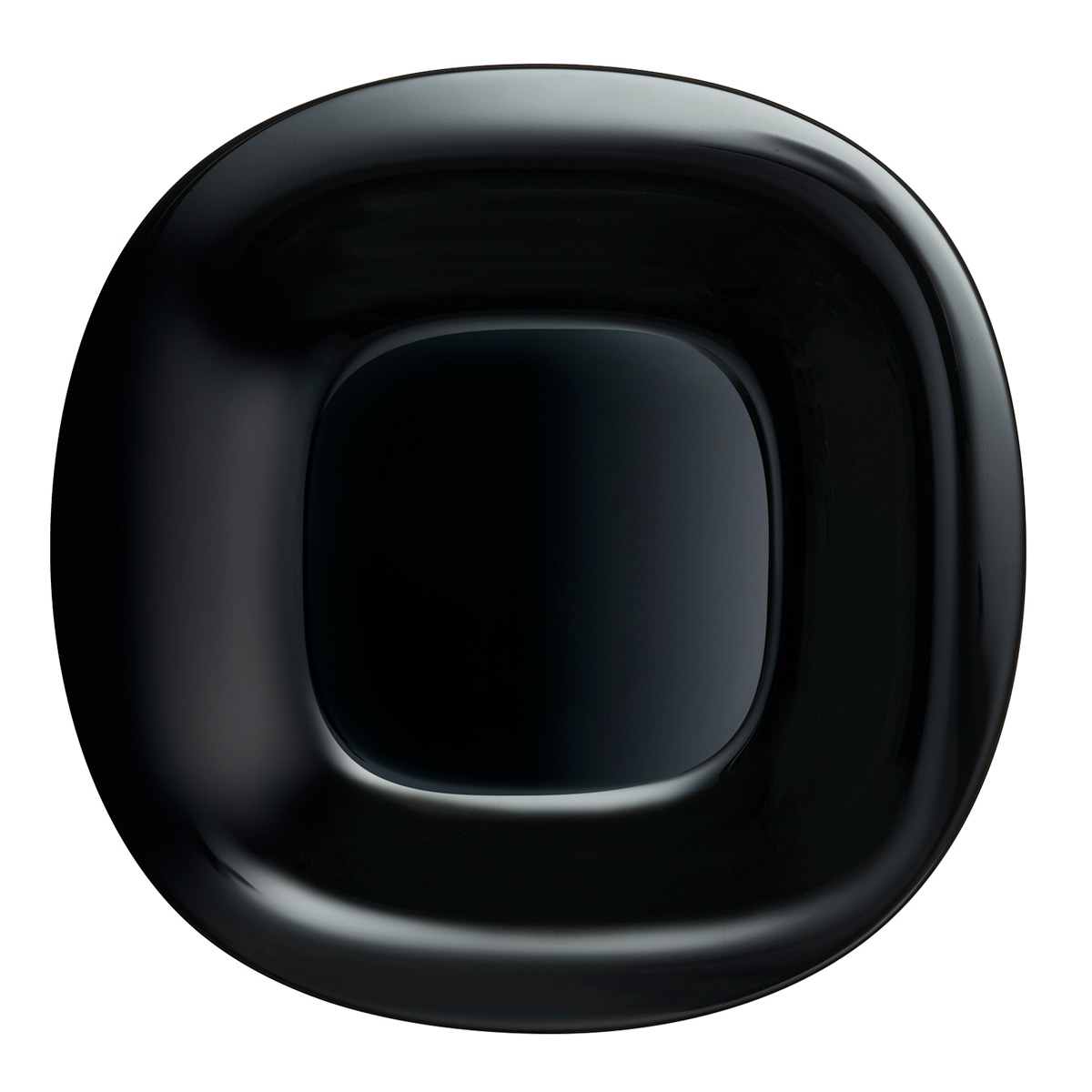 Prato raso LUMINARC OPAL preto 26cm