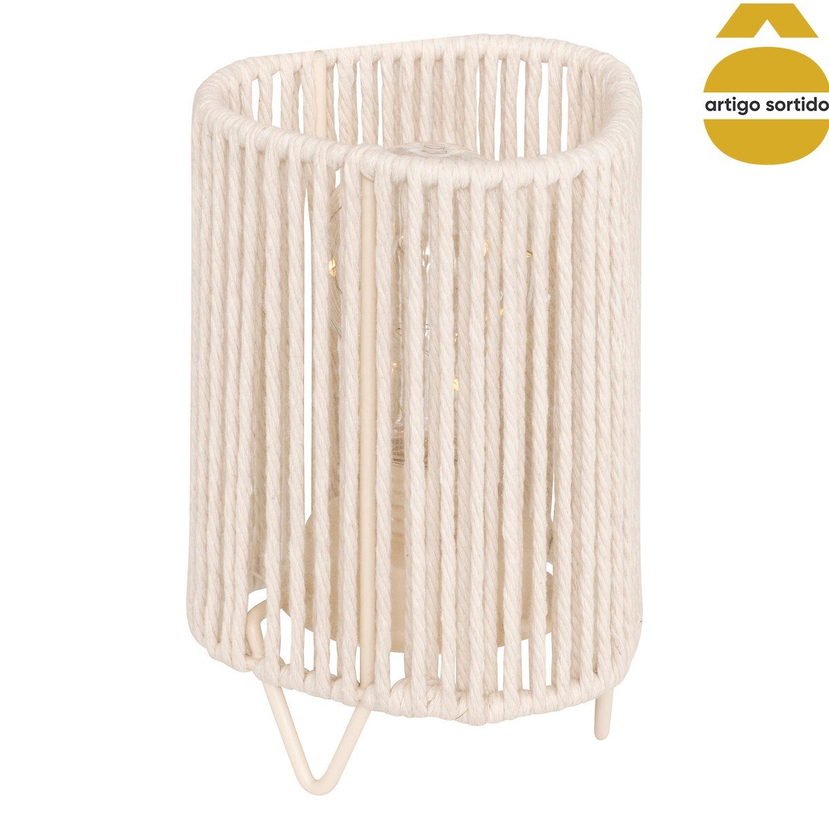 Candeeiro de mesa ODA branco 12x17cm