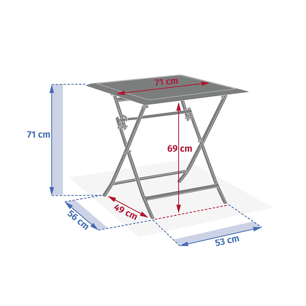 Mesa dobr&aacute;vel AZUA truffe/caf&eacute;