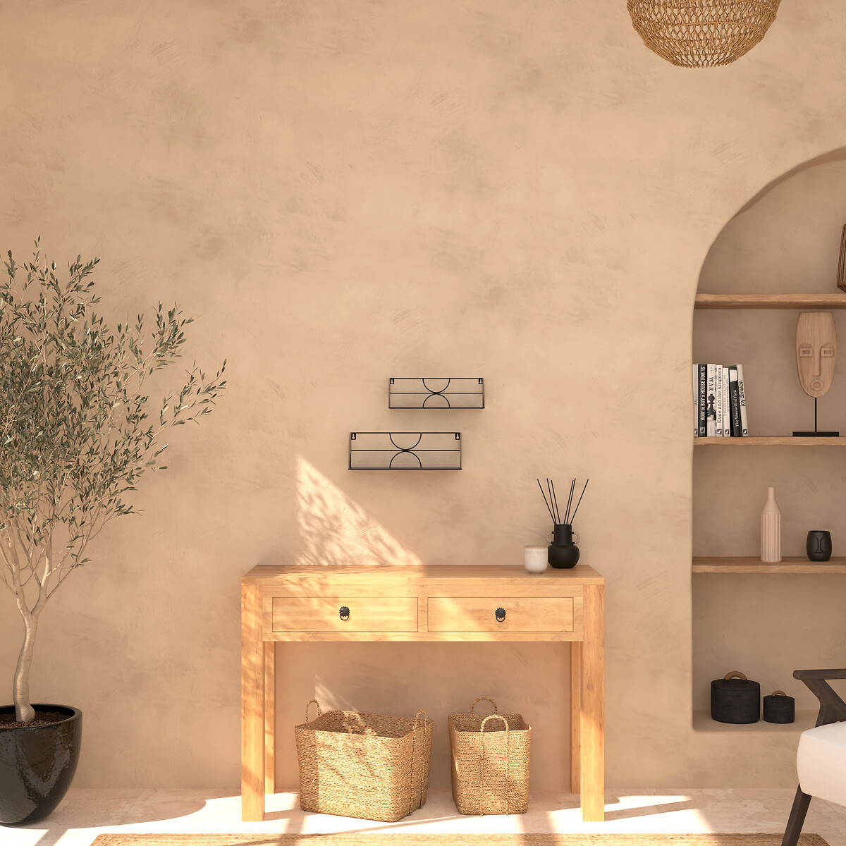 Prateleira MILEVA preta 37cm