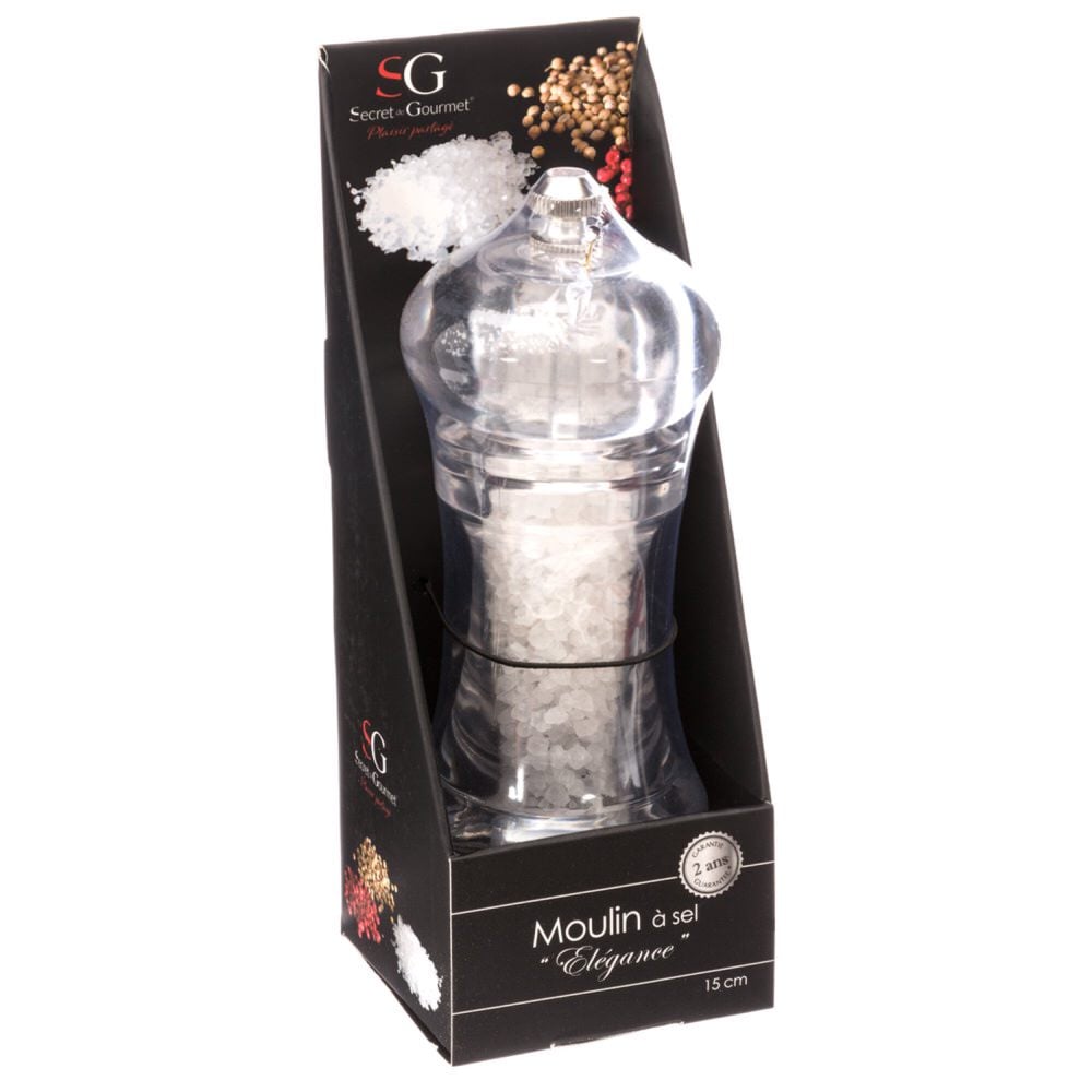 Moinho com sal em acr&iacute;lico