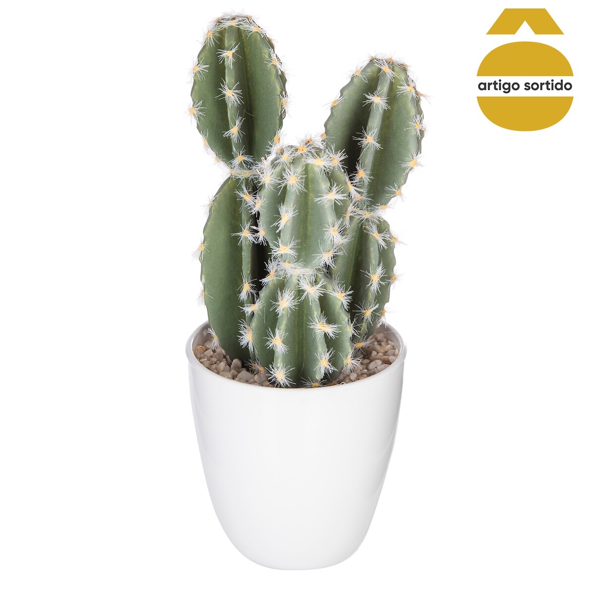 Vaso com suculentas artificiais 18cm