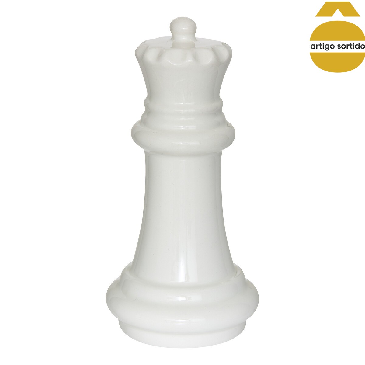 Figura decorativa xadrez multicolor 15cm