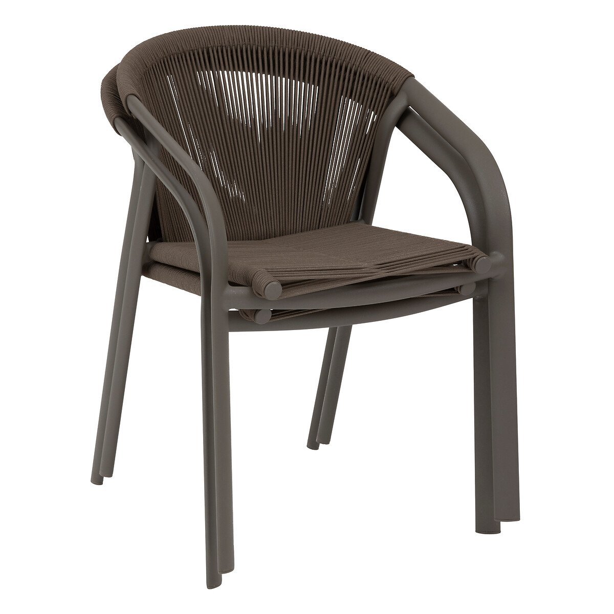 Cadeira empilh&aacute;vel RIU castanha