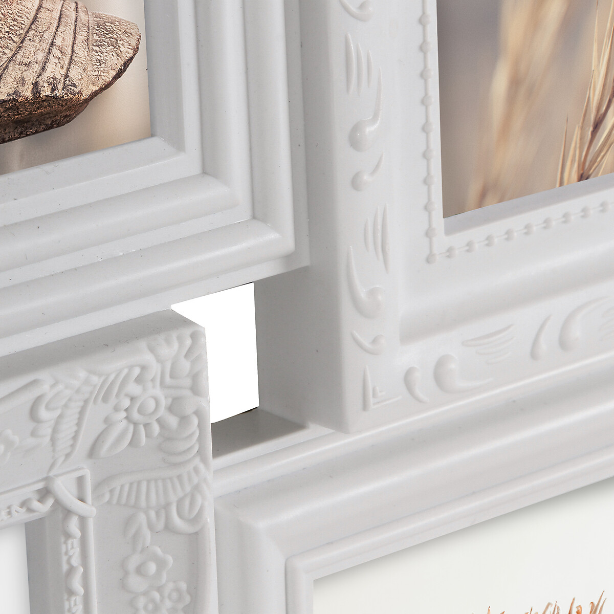 Multimoldura ROMANCE branca para 18 fotos