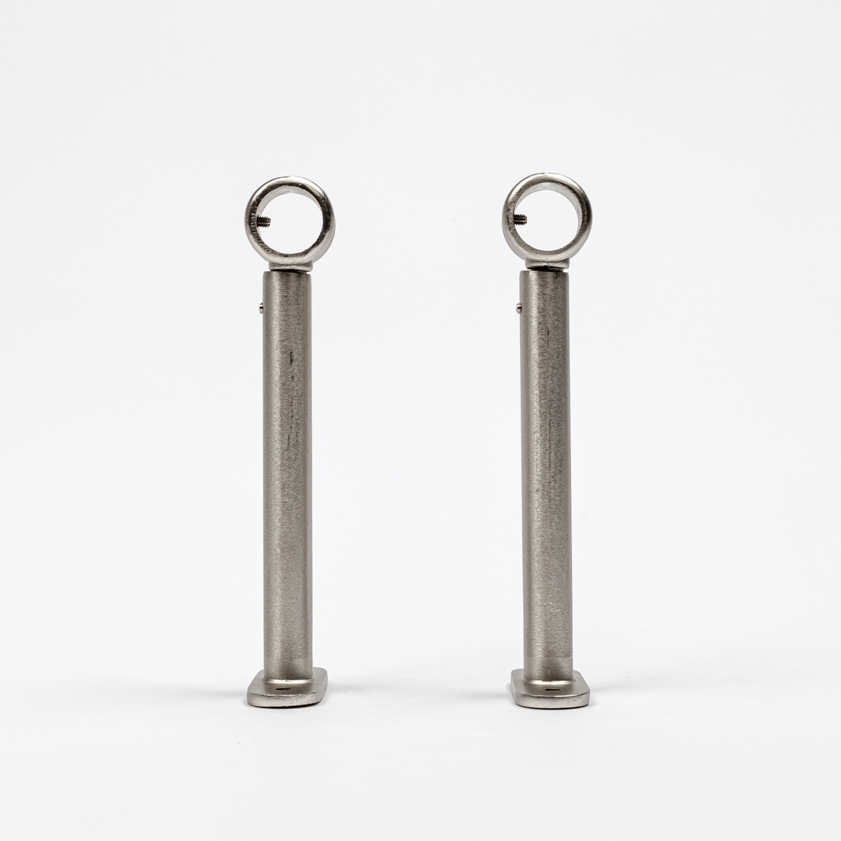 Conjunto 2 suportes prateados 150mm