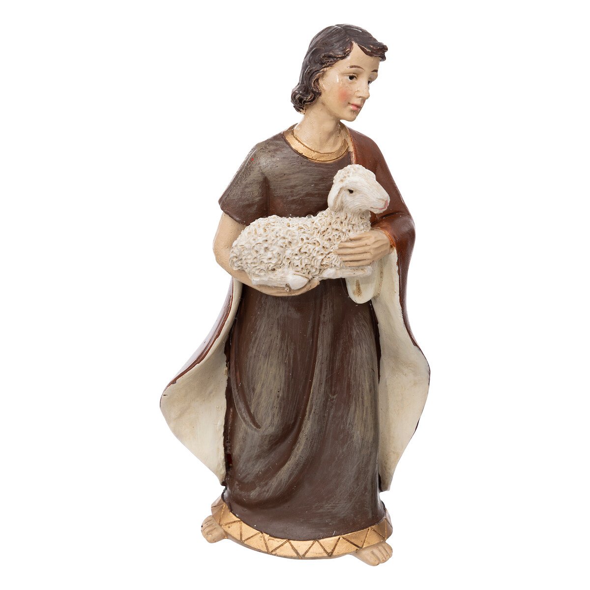 Conjunto de 8 figuras para pres&eacute;pio em resina 16cm