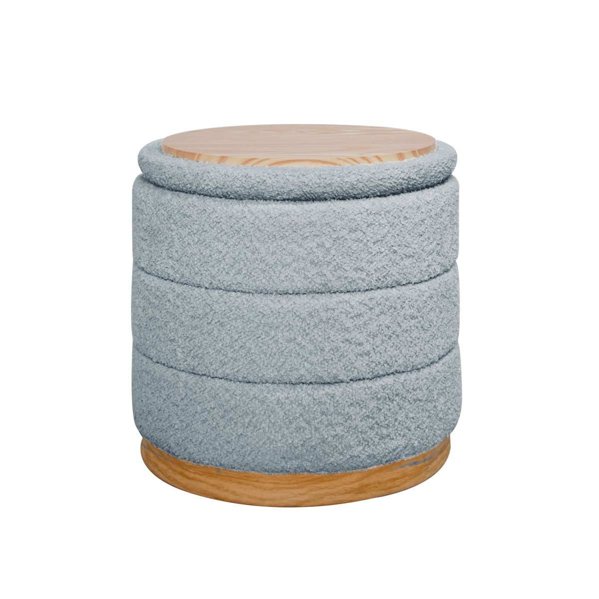 Pufe/mesa BATH cinza claro 37x39cm