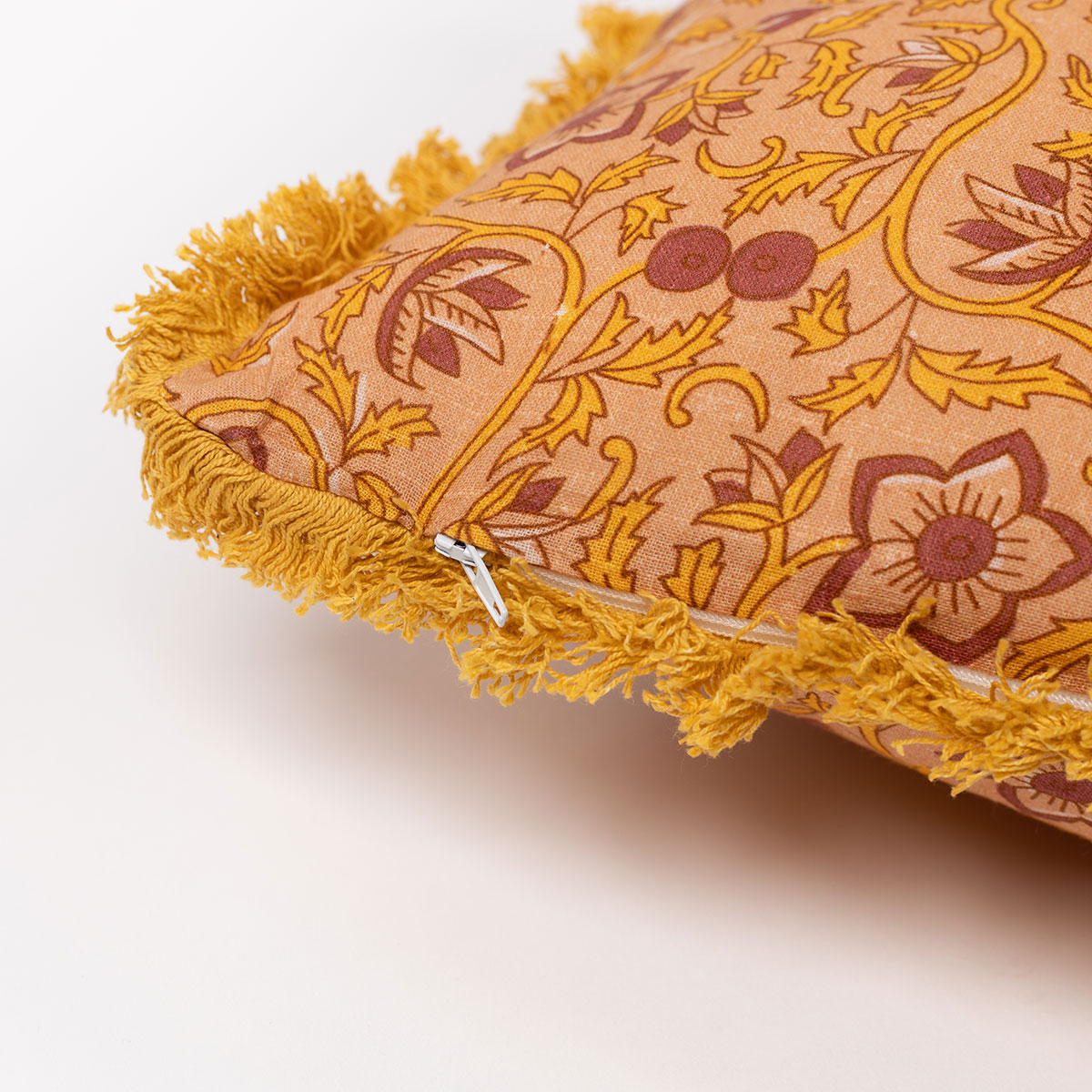 Almofada YUCATAN floral amarelo 45x45cm