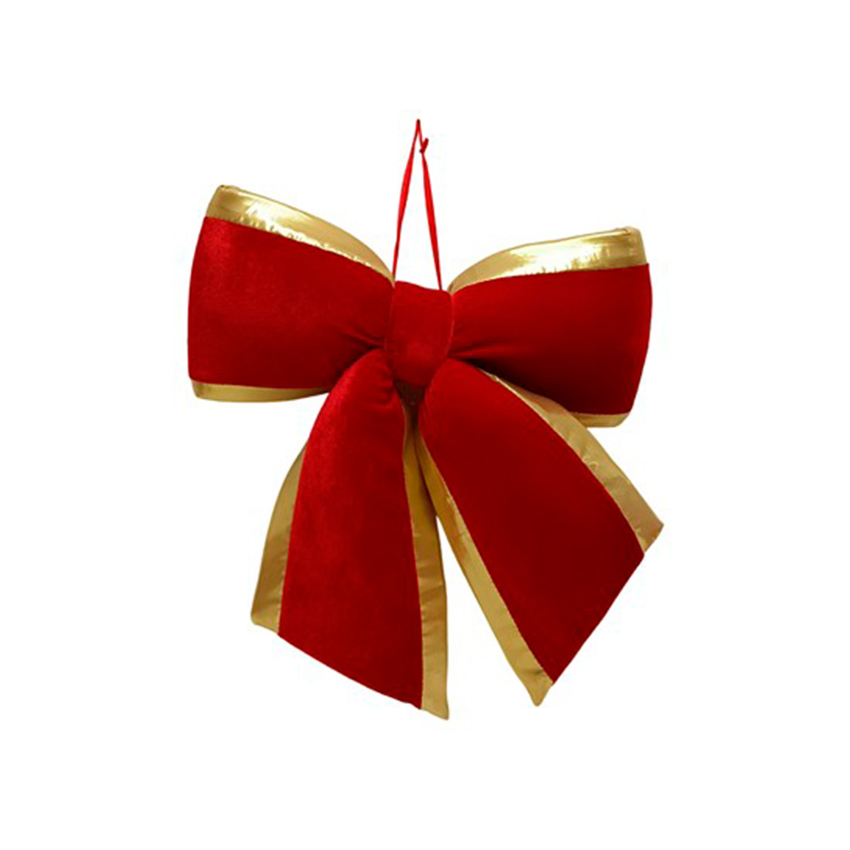 La&ccedil;o Vermelho Em Veludo 47cm