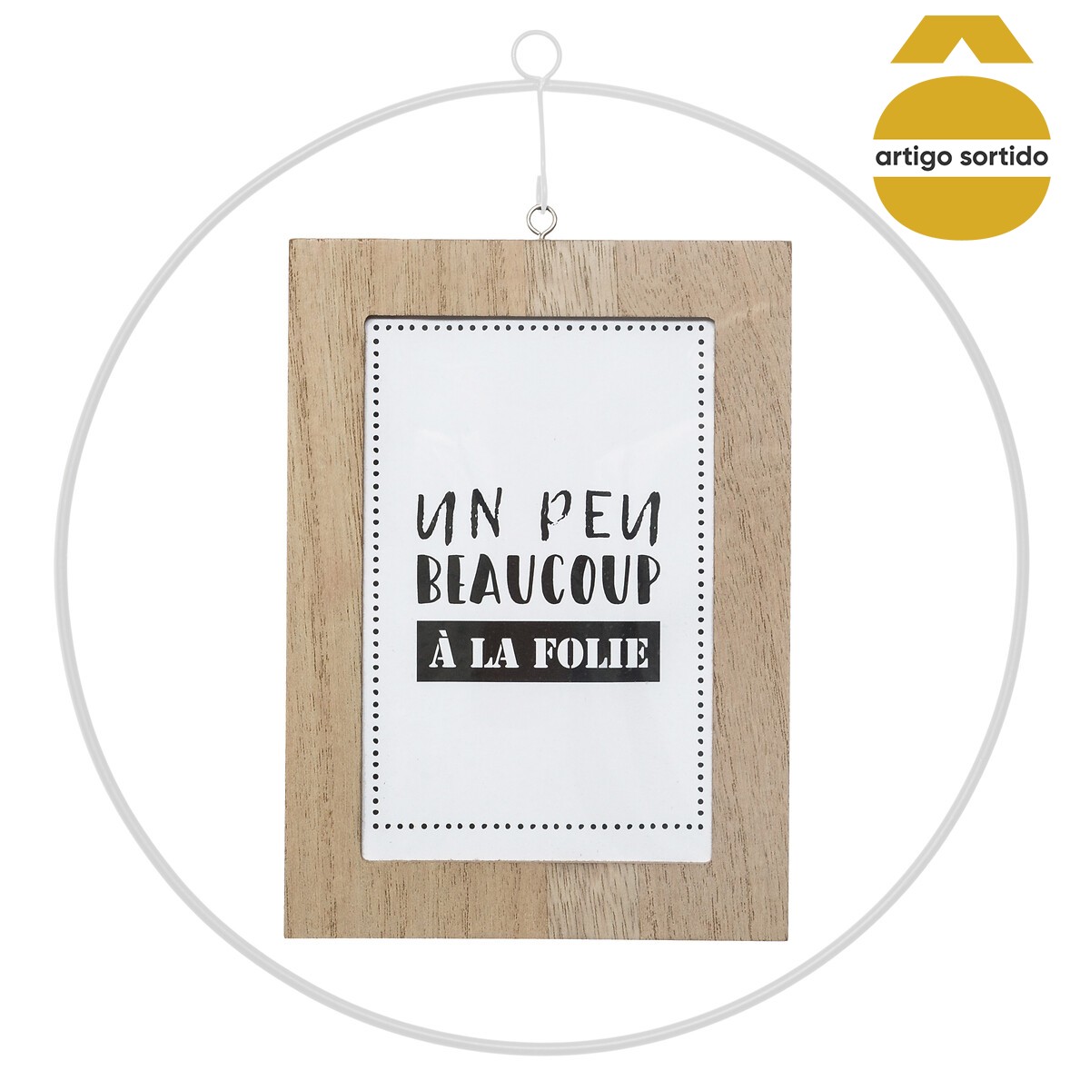 Moldura fotos para pendurar em metal