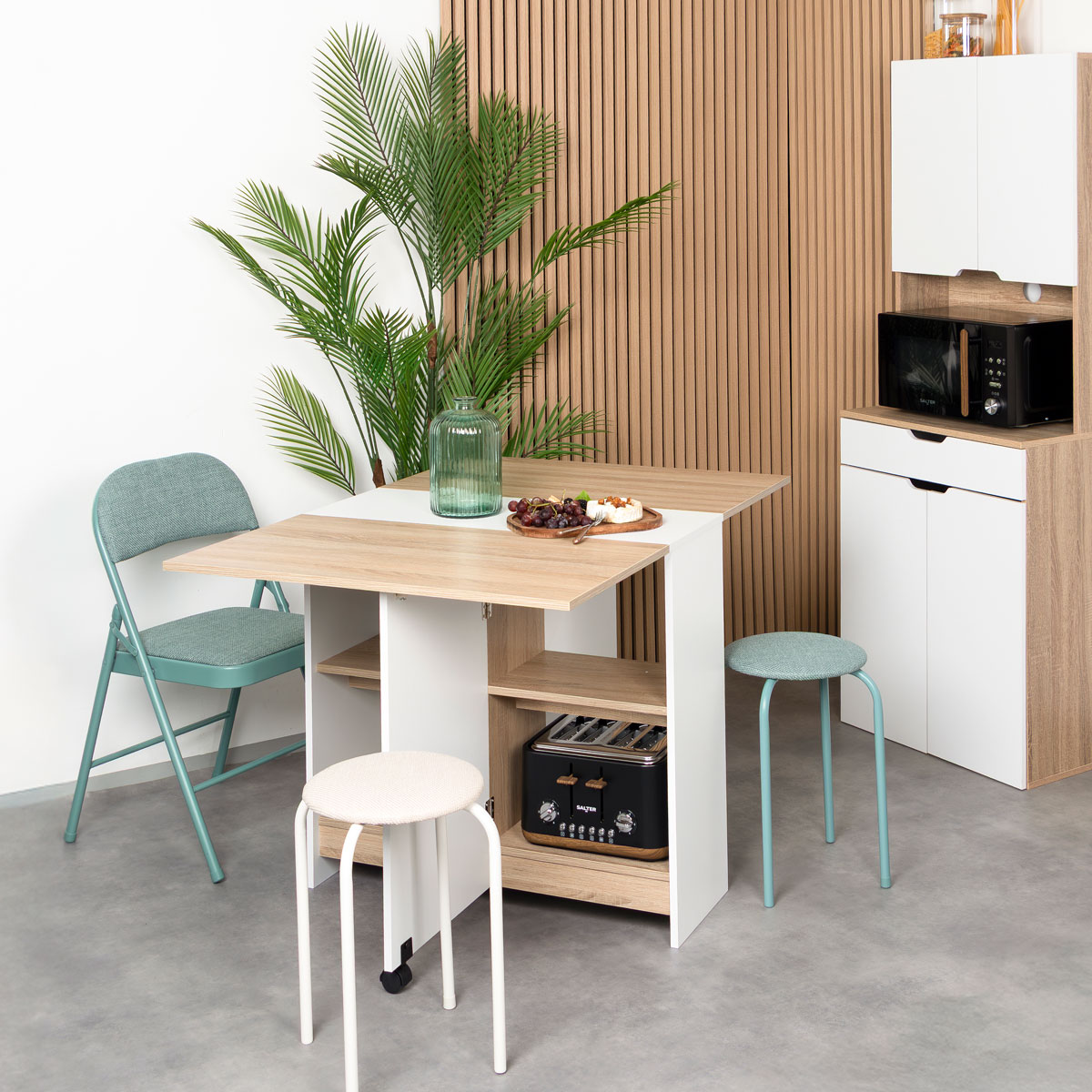 Mesa dobr&aacute;vel EAT UP branca