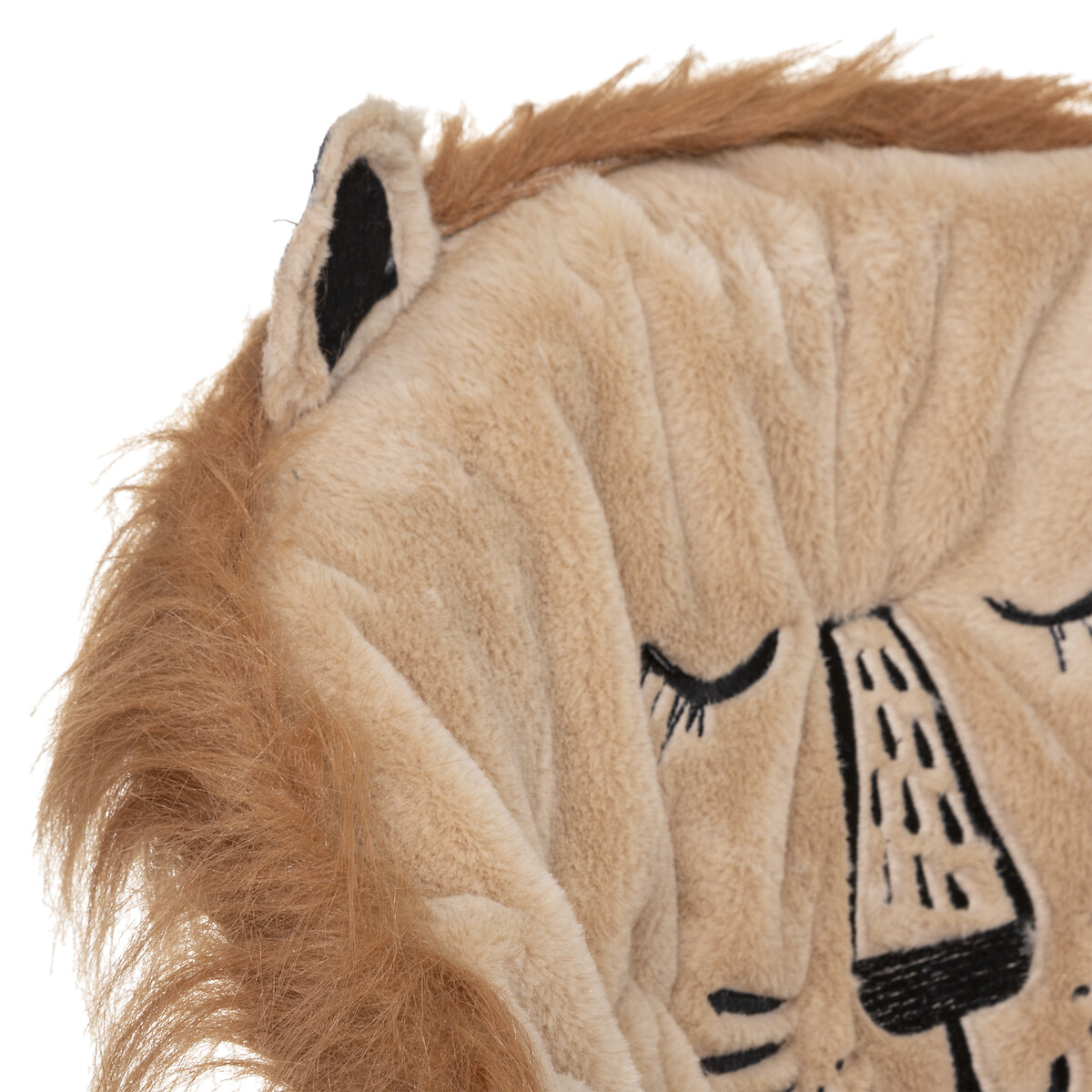 Cadeira leão bege dobrável