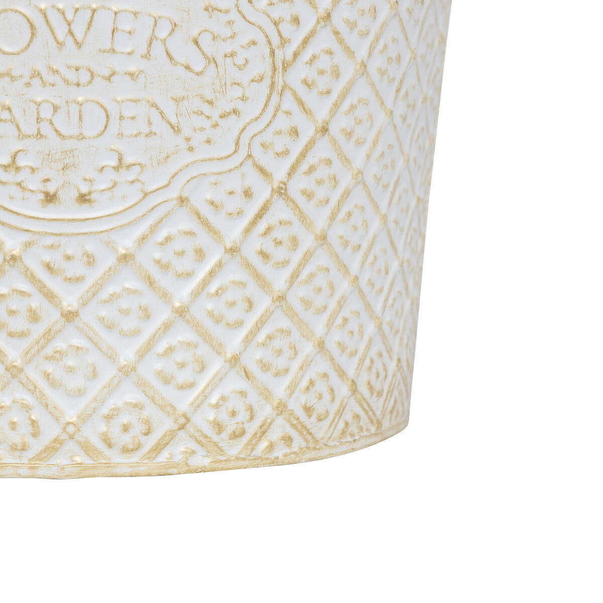 Vaso TINO em ferro branco 24,5cm