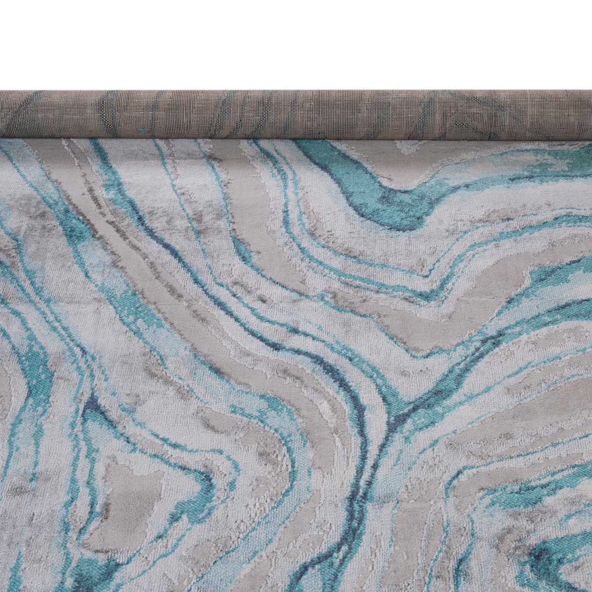 Tapete ZAHA abstract cinza e azul 200x285cm