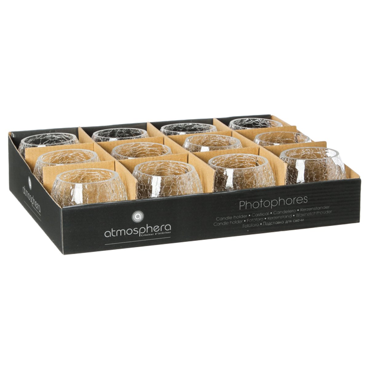 Casti&ccedil;al para vela em vidro