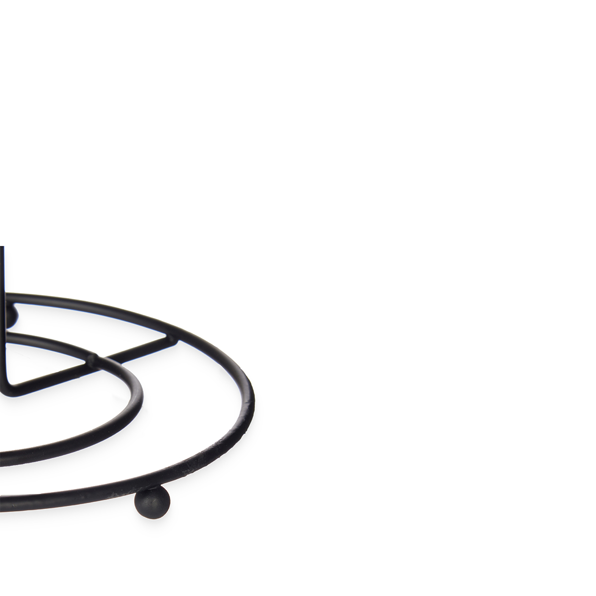 Suporte preto em metal para rolo de cozinha