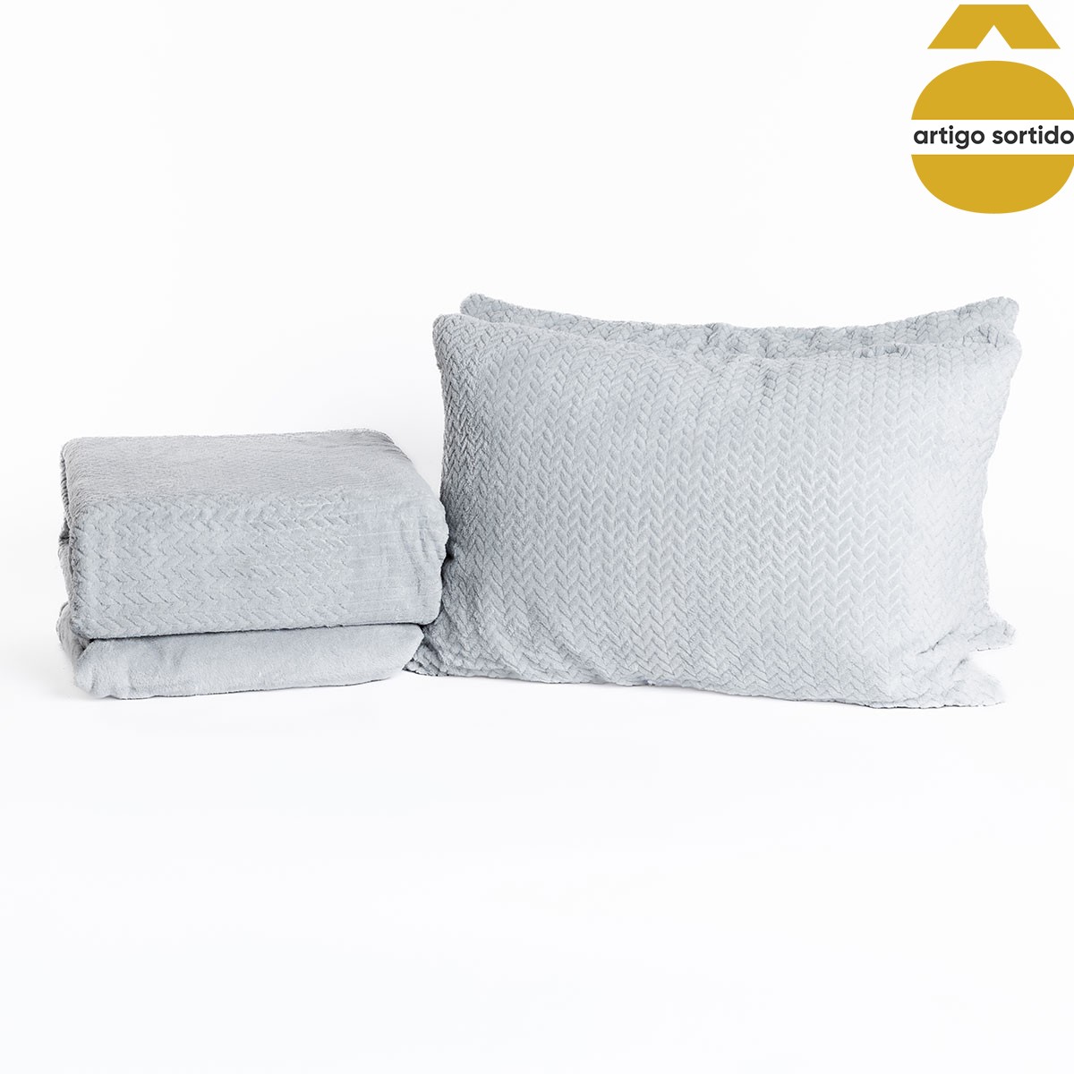 Jogo cama de casal t&eacute;rmico liso 240x270cm