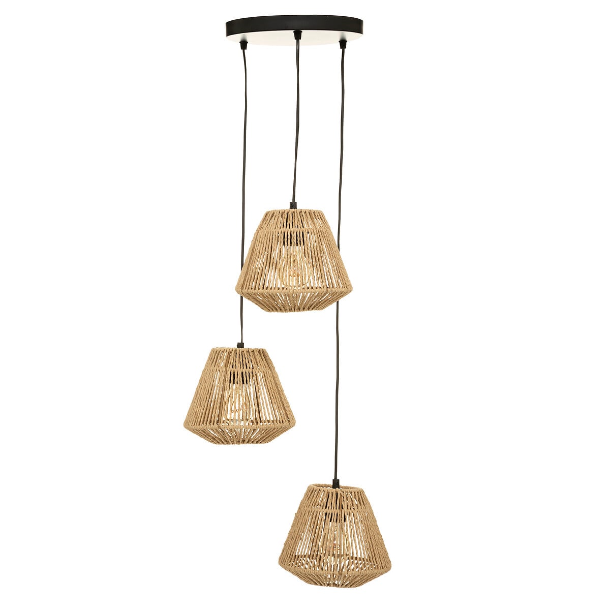 Candeeiro de teto com 3 cordas JILY 20cm