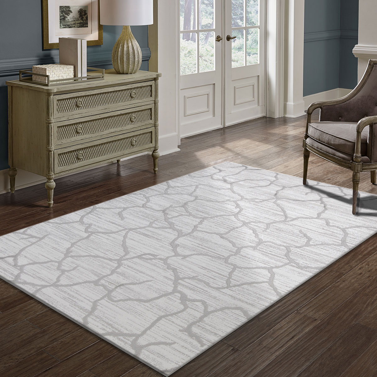 Tapete WESTON cinza 200x285cm