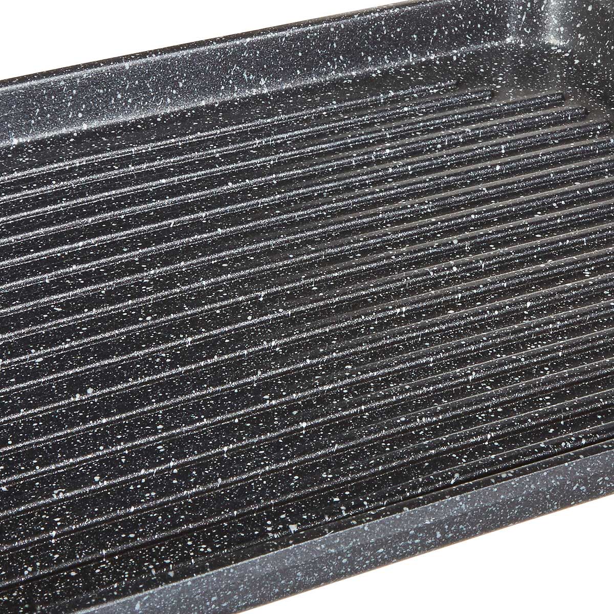 Grelhador de alum&iacute;nio efeito pedra CARACT&Egrave;RE 27,5x44,8cm