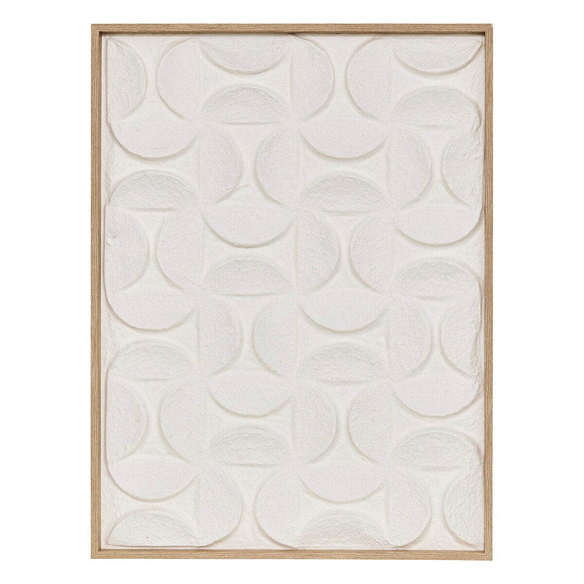 Quadro decorativo 3d  KAILANI branco 80x60cm