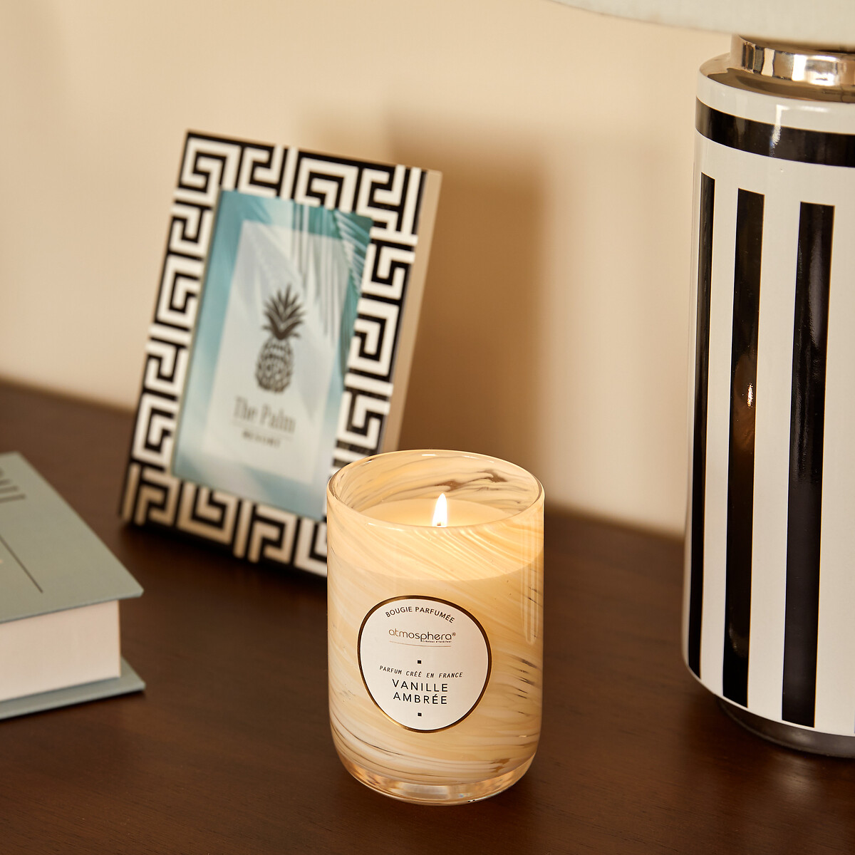 Vela perfumada baunilha em frasco vidro 275g