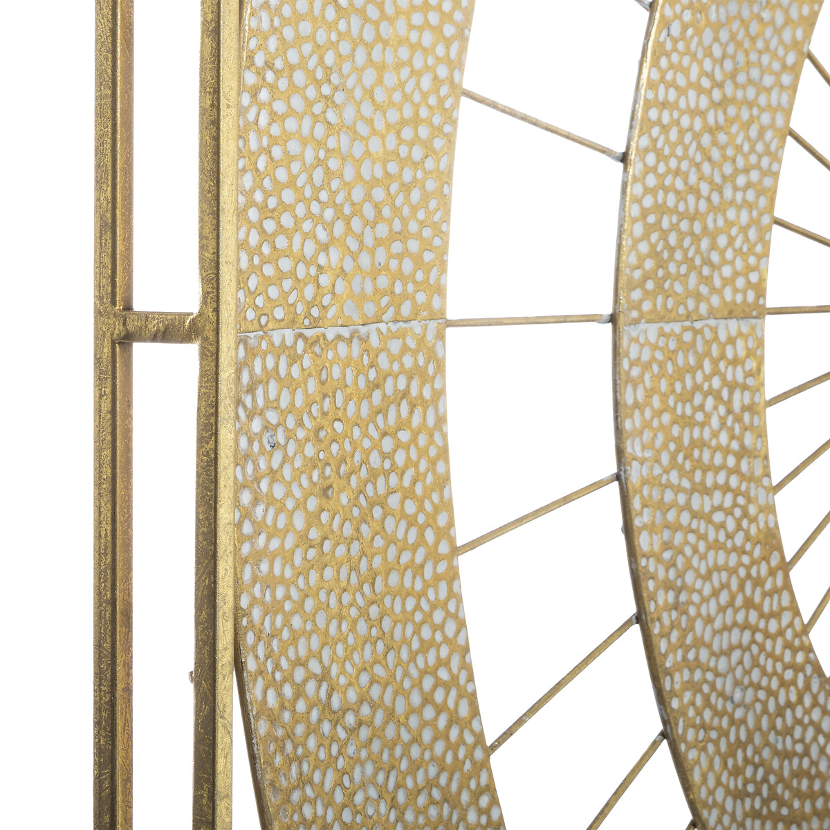 Decora&ccedil;&atilde;o mural SOLAR FEELING dourada em metal 90x89,8cm