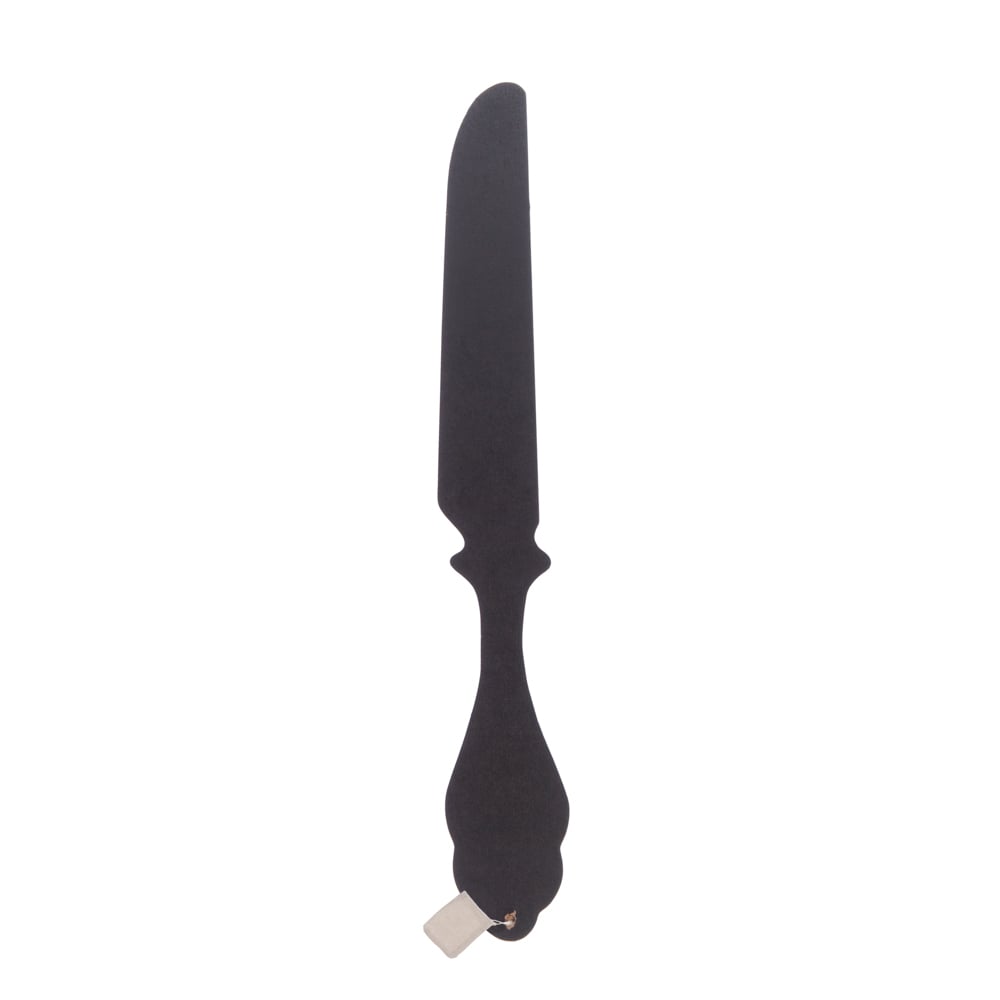 Faca decorativa preta para parede em mdf 77,5cm