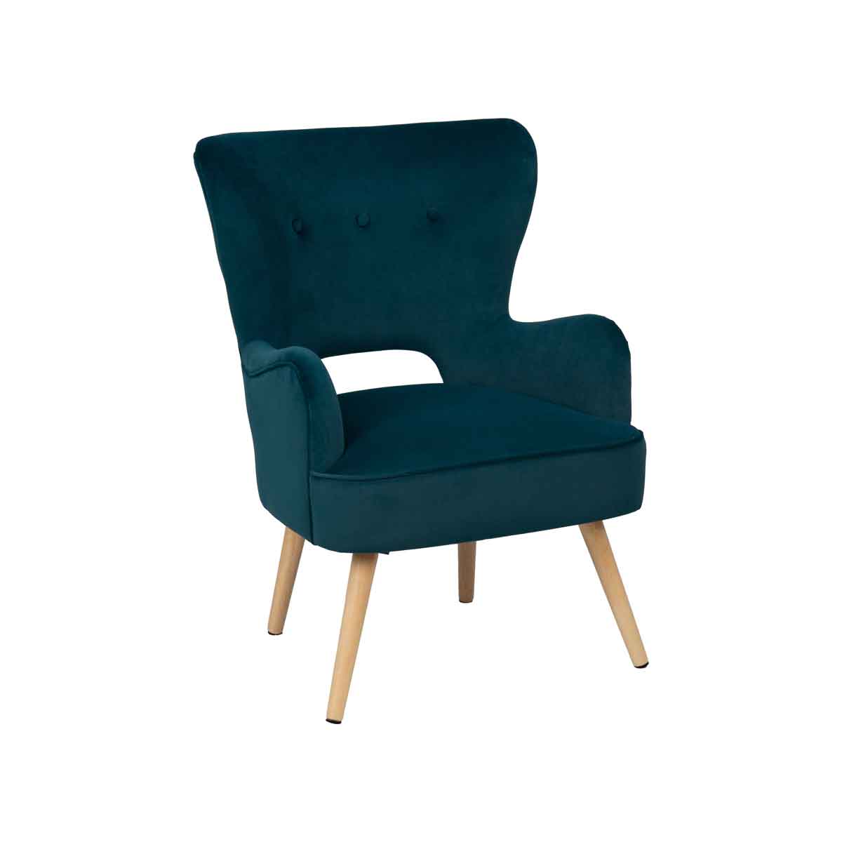 Cadeir&atilde;o THOR azul em veludo