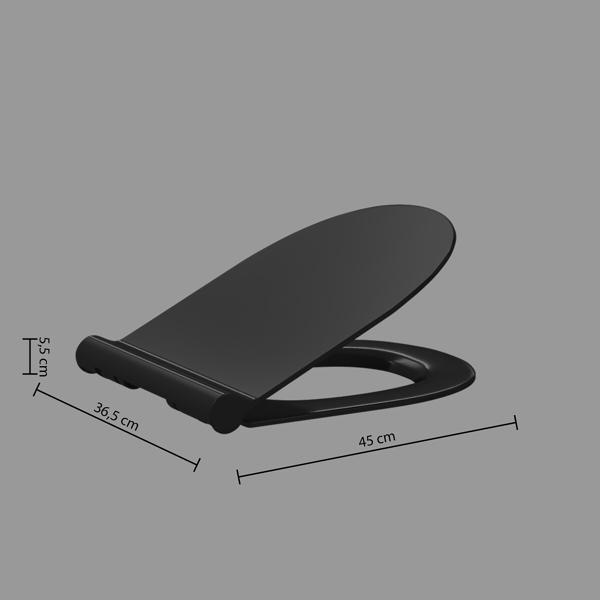 Tampa wc soft close preta