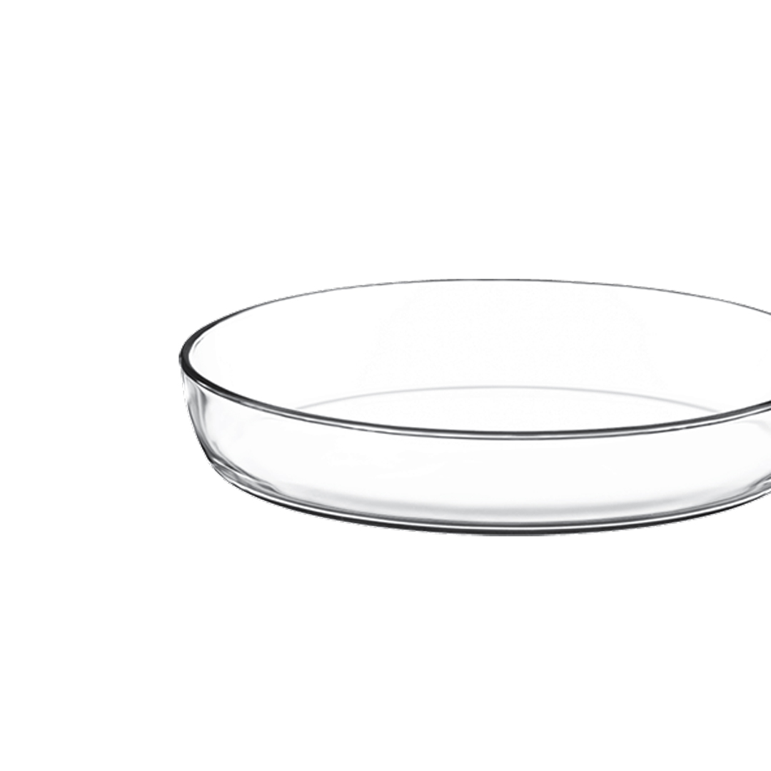 Tabuleiro oval em vidro 35cm